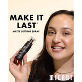 Demonstration video for: Make It Last Matte - Matte Finish Charcoal Setting Spray Jumbo Size