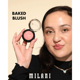 Milani Baked Blush - Dolce Pink (0.12 Ounce) Cruelty-Free Powder Blush -  Shape, Contour & Highlight Face for a Shimmery or Matte Finish